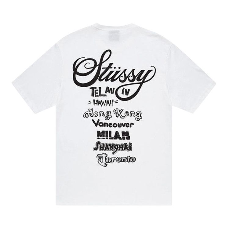 Stussy World Tour Telavin Tee White