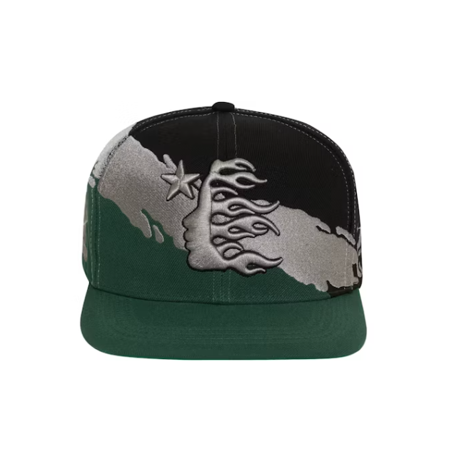 Hellstar Paintbrush Snapback Hat Black/Green