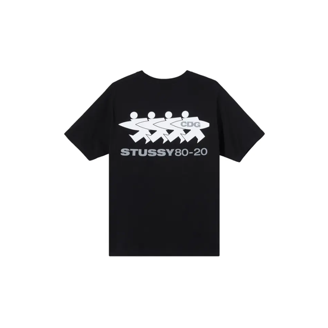 Stussy x CDG Surfman T-shirt Black