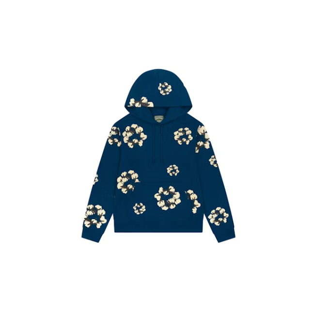 Denim Tears x CPFM Cactus Tears Wreath Hoodie Navy