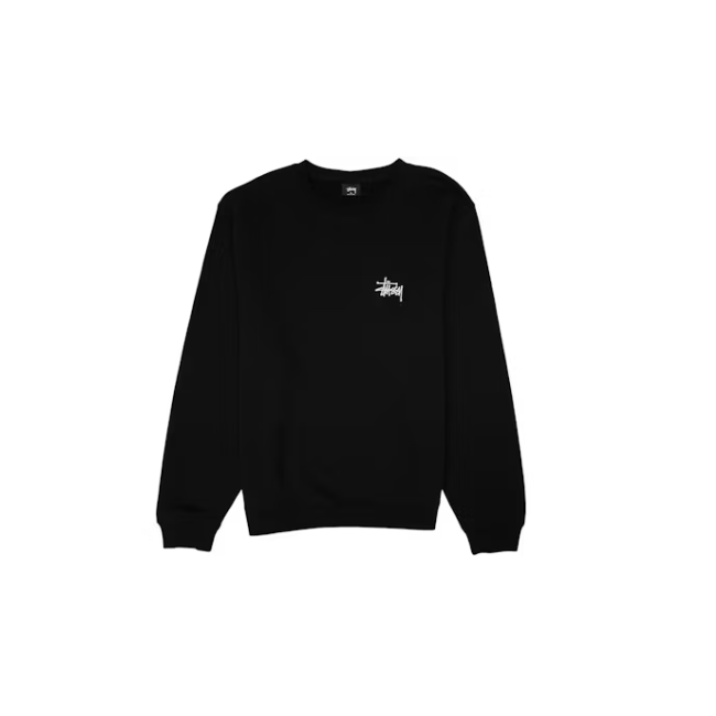 Stussy Basic Crewneck Black