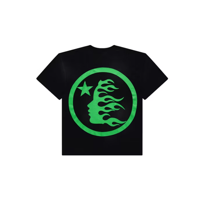 Hellstar T-shirt Classic (Gel Print) Black/Green