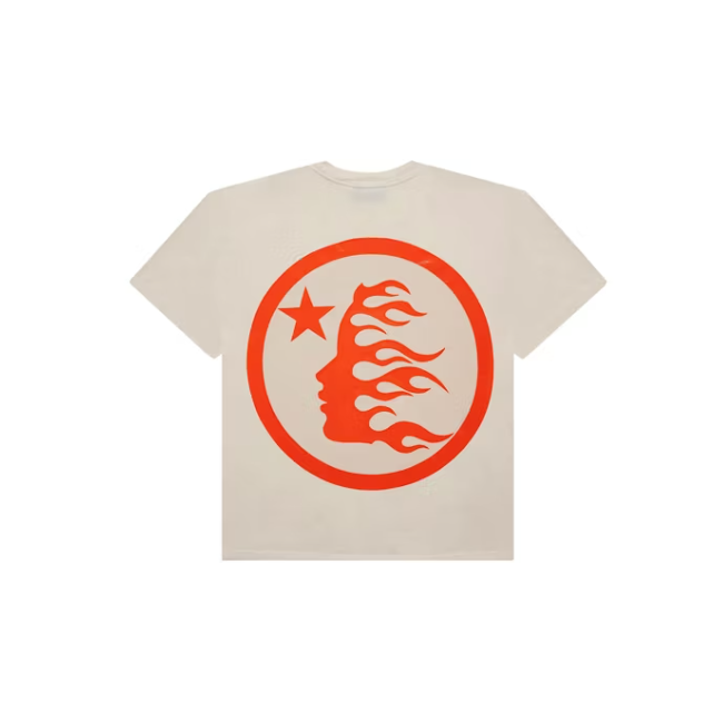Hellstar T-shirt Classic (Regular Print) White/Orange
