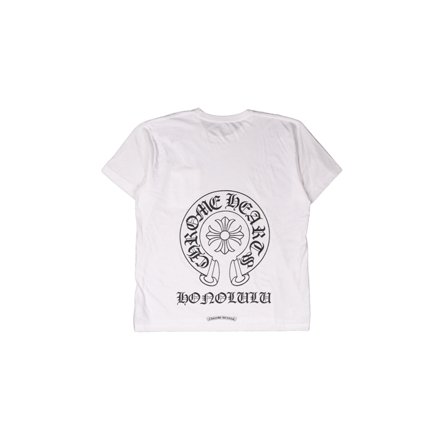 Chrome Hearts T-Shirt Honolulu Horse Shoe White Exclusive