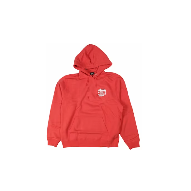 Stussy Singapore Dovers Street Market Hoodie Pale Red