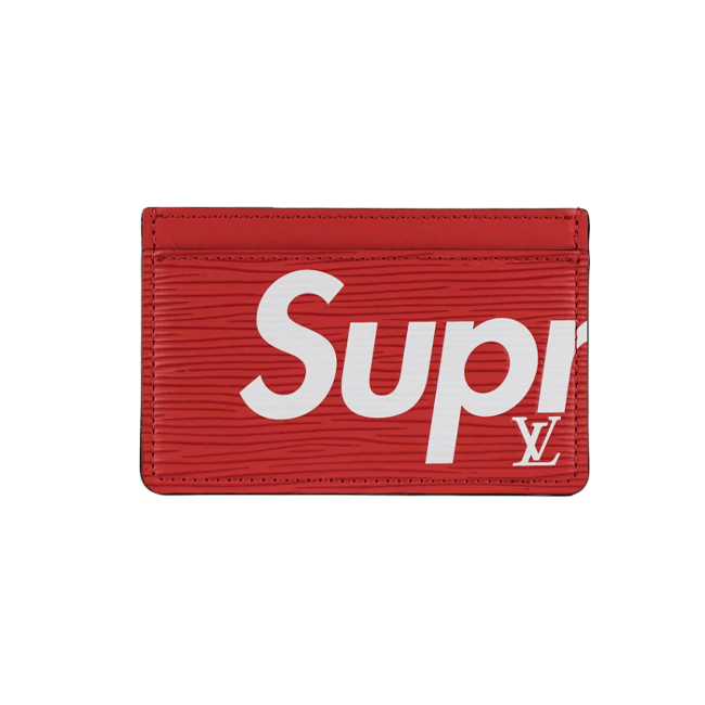 Louis Vuitton x Supreme Porte Carte Simple Epi Red