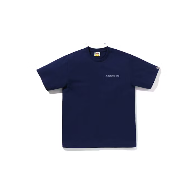BAPE Japanese Tattoo Logo Tee Navy