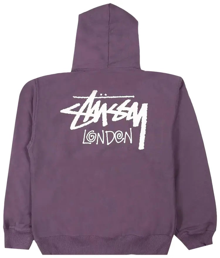 Stussy London Hoodie Grape