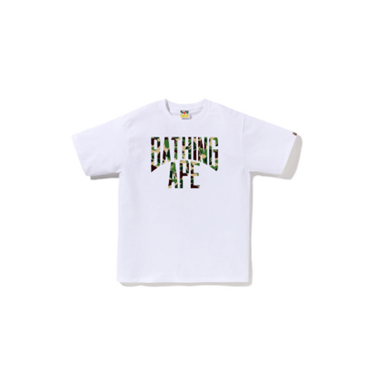 BAPE Tee ABC Camo NYC Logo White Green