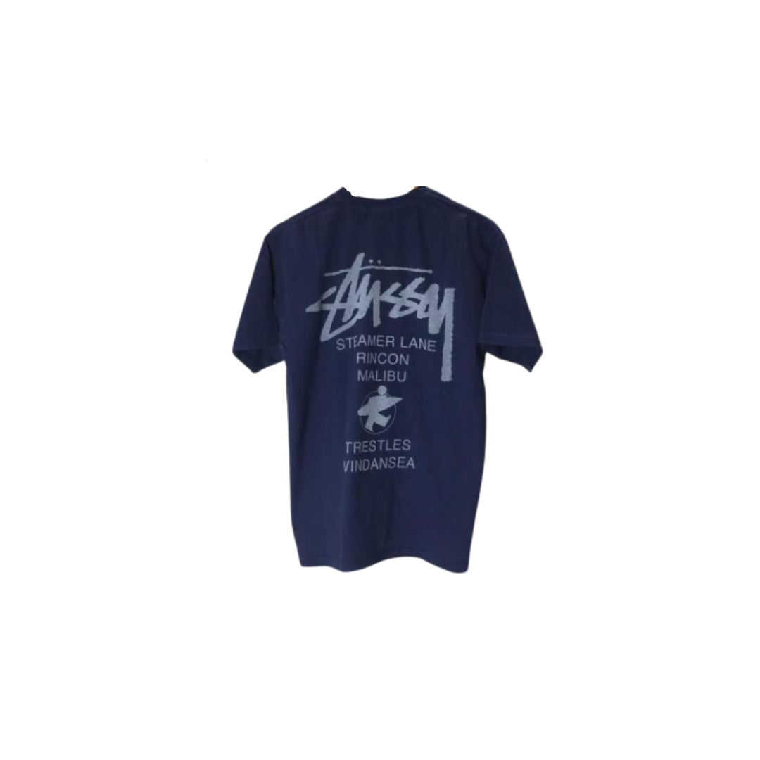 Stussy Streamer Lane Tee Navy
