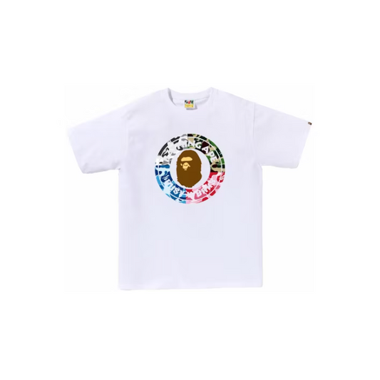 BAPE ABC Camo Crazy Busy Works Tee White
