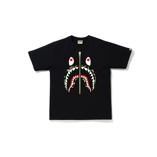 BAPE Tee ABC Camo Shark Black Green