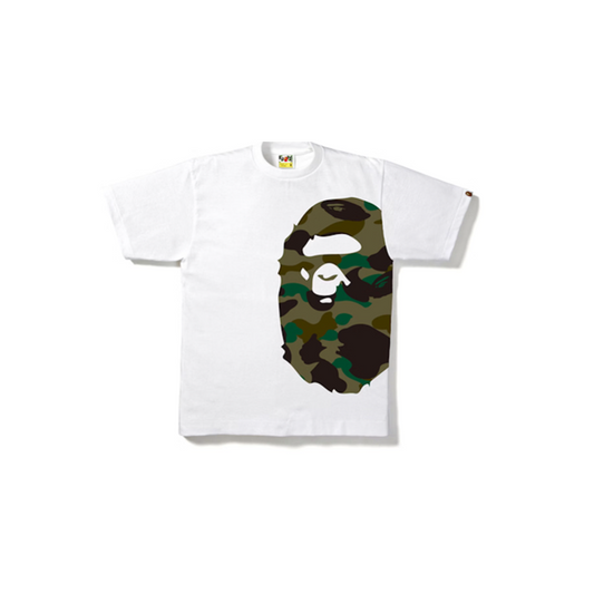 BAPE Tee 1st Camo Side Big Ape Head White