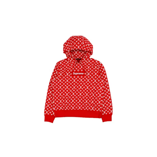 Supreme x Louis Vuitton Box Logo Hooded Sweatshirt Red