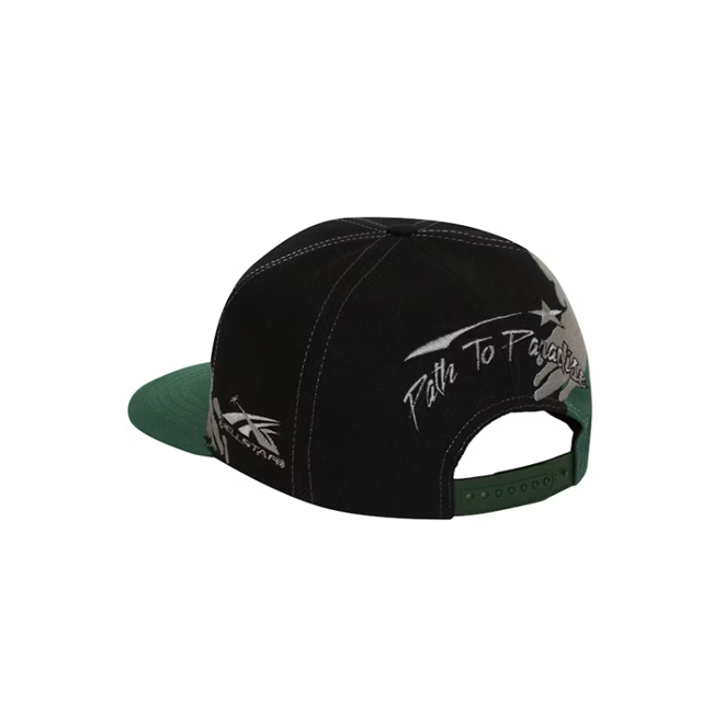Hellstar Paintbrush Snapback Hat Black/Green