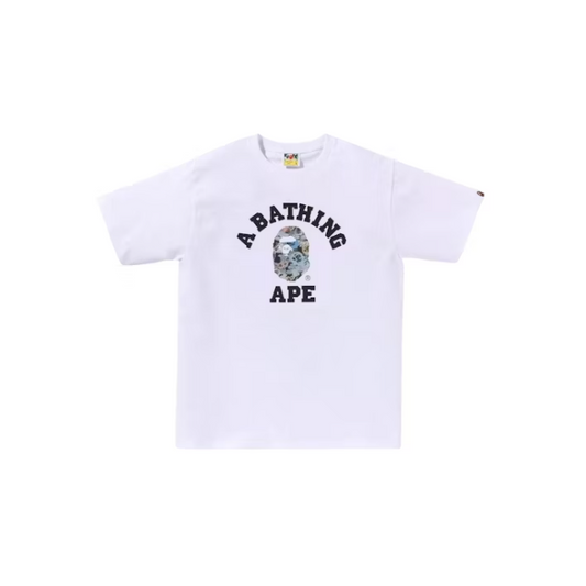 BAPE Floral Camo College Tee White