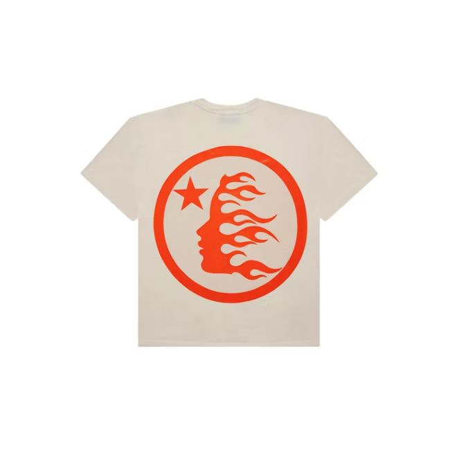 Hellstar T-shirt Classic(Gel Print) White/Orange