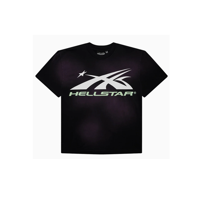 Hellstar T-Shirt Glow In The Dark Sports Core Logo Purple