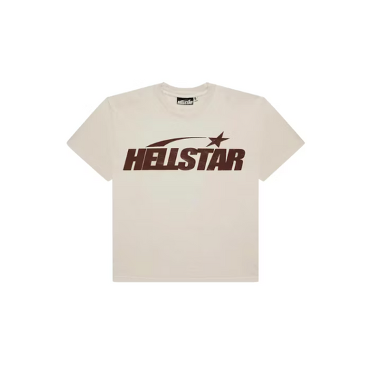 Hellstar T-shirt Classic (Regular Print) White/Brown