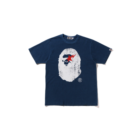 BAPE Big Ape Head Tee Indigo