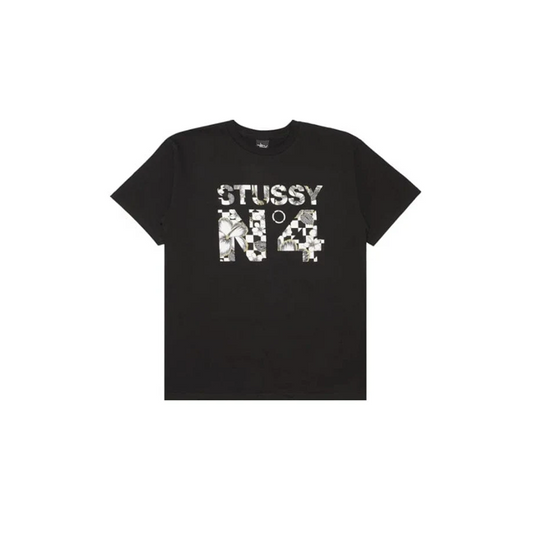 Stussy Flower Check N4 Tee 'Black'