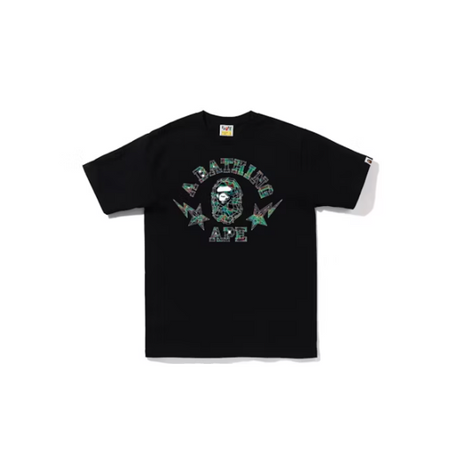 BAPE Thermo College Tee Black