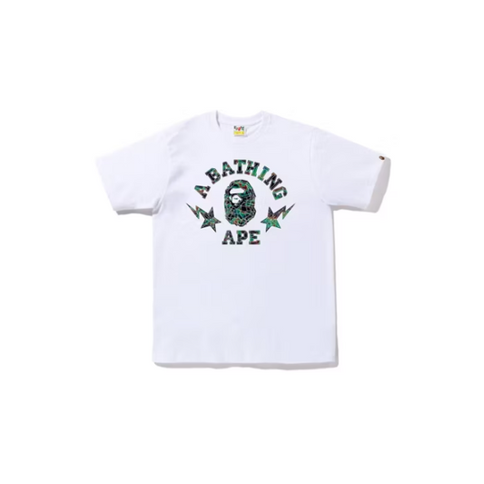 BAPE Thermo College Tee White