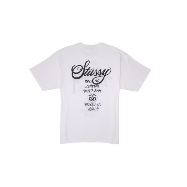 Stussy World Tour Tee White