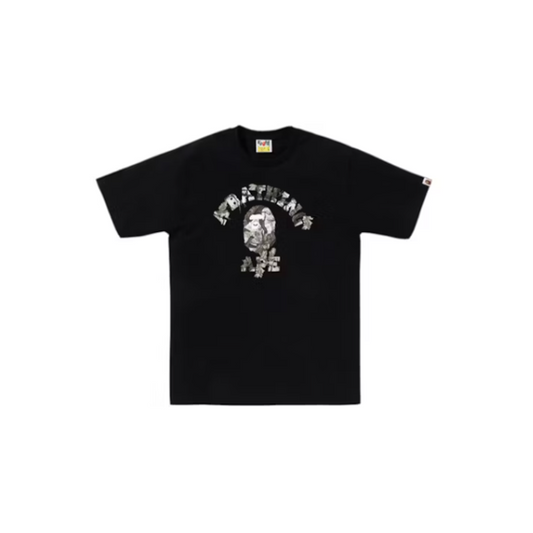 BAPE Tree Edge Camo College Tee Black Camo
