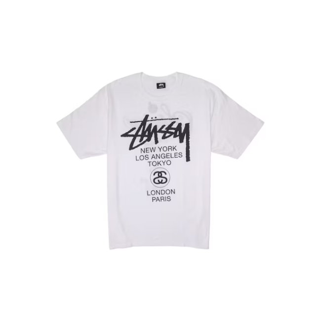 Stussy World Tour Tee White