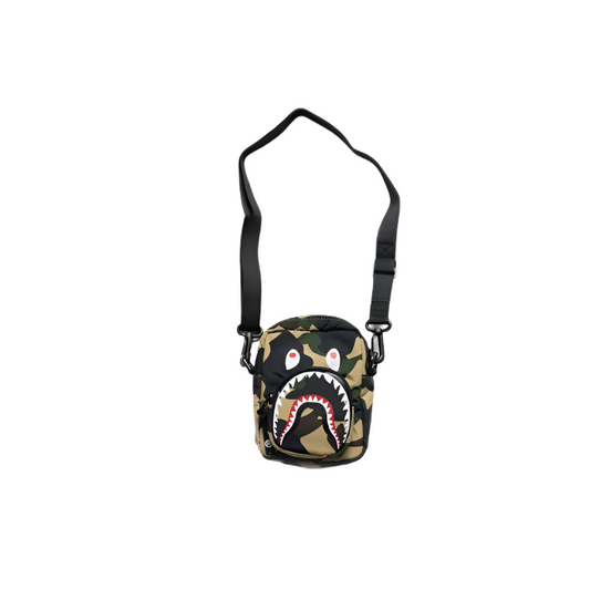 BAPE 1st Camo Shark Mini Bag Yellow